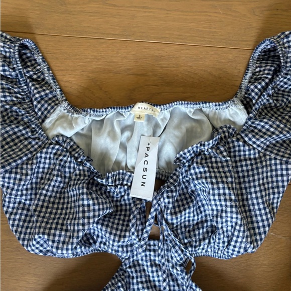 Pacsun Gingham Cut Out Mini Dress - Picture 2 of 3